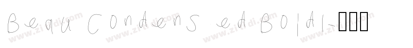 Beau Condensed BoldI字体转换